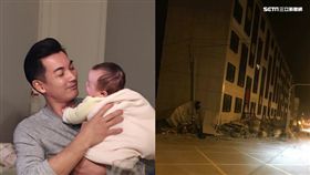 伊正表示地震當下，女兒也從睡夢中嚇醒。（圖／翻攝伊正臉書）
