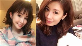 鍾欣怡，賈靜雯。(合成圖/翻攝自臉書)