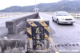 花蓮大橋,錯位,地震。（圖／記者蔡世偉攝）
