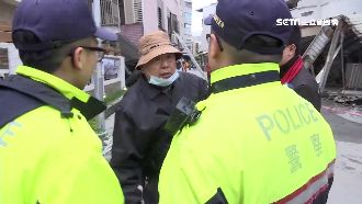 受災戶強闖封鎖區救家當　與警爆拉扯