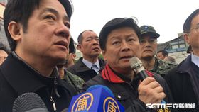 花蓮地震 行政院長賴清德現場勘災／記者盧冠妃攝影