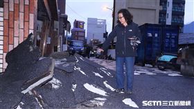 花蓮,地震,七星潭,七星潭橋面斷裂,斷層帶。（圖／記者蔡世偉攝）