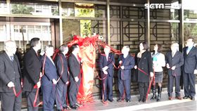 法務部長邱太三（左邊中間）、北檢檢察長邢泰釗（右1）。潘千詩攝影