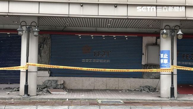 花蓮舊遠百軟腳柱　民憂：餘震來恐倒