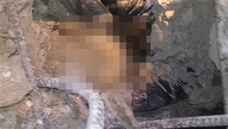 尋獲手機、手掌　男員工受困瓦礫堆中