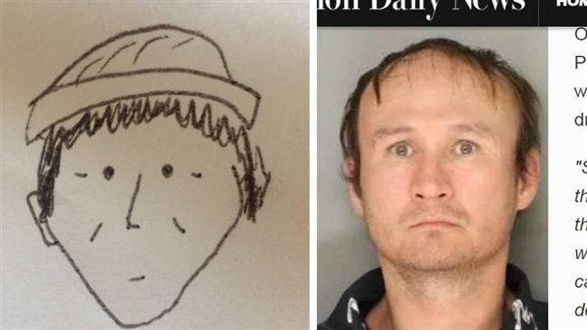 手繪素描如卡通人物　警方靠它抓到人