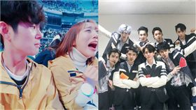 南韓,EXO,網紅,情侶,Enjoycouple,엔조이커플,Minsu,Lala（合成圖／翻攝自EXO、Enjoycouple IG）