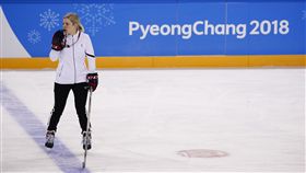 ▲南北韓女子冰上曲棍球聯隊總教練Sarah Murray。（圖／美聯社／達志影像）