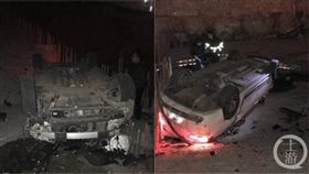 詐騙,車禍,渝北,重慶,轎車,施工,電話,宣導,辱罵　圖／翻攝自重慶晨報