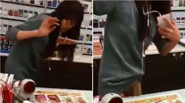 「藥在走」女孩裸下體　大鬧超商櫃檯