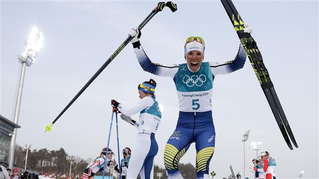 平昌冬奧首金出爐　瑞典滑雪女將奪得