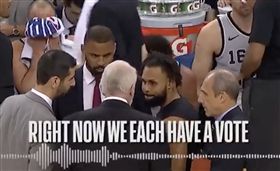 ▲波波教頭找來3名隊職員一同投票。（圖／翻攝自IMBC臉書）