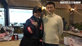 曾詔鈺,秦楊,花蓮強震/記者郭奕均攝影