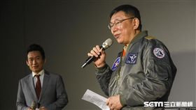 台北市長柯文哲出席台北燈節主燈亮相記者會。 圖／記者林敬旻攝