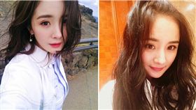 楊冪。(合成圖／翻攝自微博）