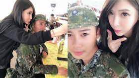 正妹,辣媽,懇親,探視,國軍（圖／翻攝自加藤軍台灣粉絲團 2.0臉書）