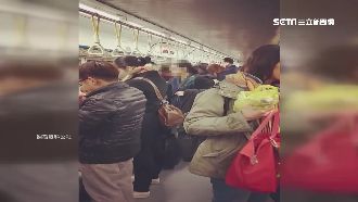 「肩膀姐」又來了！搭火車狂飆國罵