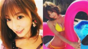 熊田曜子。（合成圖／翻攝自IG）