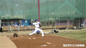 ▲富邦悍將投手陳鴻文春訓狀況獲得好評。（圖／記者蕭保祥攝）