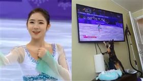 影／韓「金妍兒接班人」身姿太美　網友的喵喵看到飛撲電視
合成圖／翻攝自SBSSPORTSNOW & doolset321 Twitter
https://twitter.com/SBSSPORTSNOW/status/962535331210784768
https://twitter.com/doolset321/status/962531218691571712