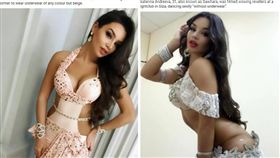 俄羅斯一名31歲女子安德烈耶娃（Ekaterina Andreeva），日前受聘到埃及表演肚皮舞時穿的太火辣，被警方以沒穿內褲逮捕。目前安德烈耶娃已被保釋，但恐被警方以「煽動他人淫蕩罪」起訴。（圖／翻攝自太陽報）