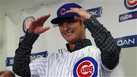 ▲達比修有穿上芝加哥小熊球衣。（圖／美聯社／達志影像）