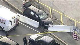 美國國家安全局（NSA）總部外發生的一起槍擊案（圖／翻攝自推特）
