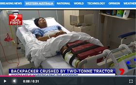 留學生發生意外　澳果園雙腿遭輾壓 
（圖／翻攝自Perthnow）