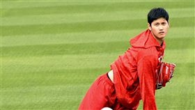 ▲洛杉磯天使二刀流球星大谷翔平春訓一舉一動都是焦點。（資料照／美聯社／達志影像）