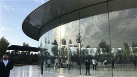 蘋果,玻璃,透明,Apple Park,加州,Apple,撞牆,透明,美國　圖／翻攝自推特　https://goo.gl/1vaePC
