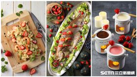 莓好時光,草莓料理。（圖／50樓Café提供）