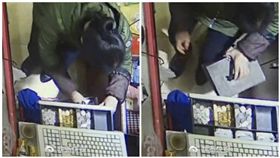 大陸,湖南,株洲,超商,偷竊,店員（圖／翻攝自微博）