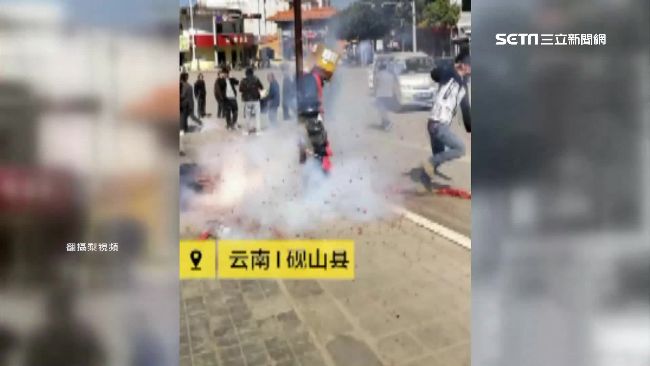 男「本命年」生日　遭綁樹上鞭炮狂炸
