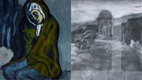 畢卡索,美國,研究,西班牙,藝術家,蜷坐的乞丐,畫,X光,　圖／翻攝自YouTube https://goo.gl/iS18MW