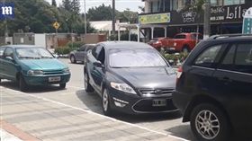 巴西,倒車,三寶,技術,騰空,車尾,傻眼 圖／翻攝自Daily Mail