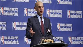 ▲NBA總裁Adam Silver。（圖／美聯社／達志影像）