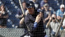 ▲Giancarlo Stanton加入洋基春訓。（圖／美聯社／達志影像）