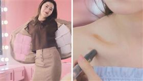 網美,變美,秘訣,秘密.美圖,詐欺,絲襪,暖暖包,鎖骨,鞋墊
（圖／翻攝自臉書）