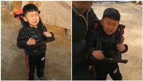 大陸,山東,調皮,男童,折凳,椅子／梨視頻