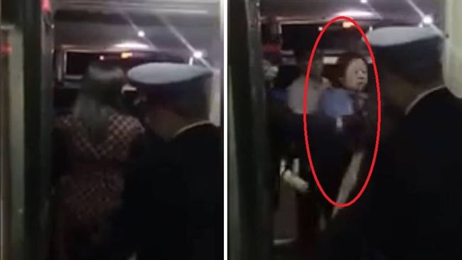 不讓高鐵發車！女擋車門遭一把拽下車