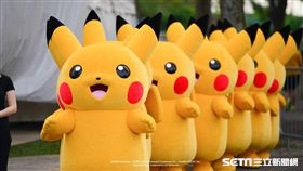 皮卡丘大量發生中現身台北燈節。（圖／ 臺北市觀傳局 ， Avex Asia Pte Ltd提供）