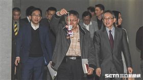 陳致中22日拜訪台北市長柯文哲。 圖／記者林敬旻攝