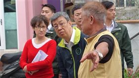 民進黨立委蕭美琴大年初一與副總統陳建仁、行政院東部聯合服務中心執行長許傳盛視察花蓮地震災民安置情況。（圖／翻攝蕭美琴臉書）