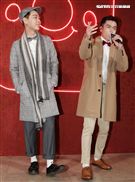 17 Media才藝型男MC 余、傑評。（記者邱榮吉/攝影）