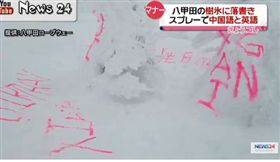 日本樹冰被噴漆破壞_News 24 Youtube