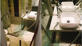 玻璃門割傷(翻攝自爆料公社)