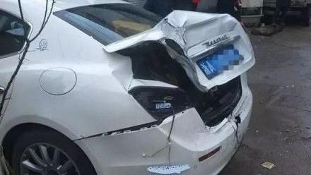 瑪莎拉蒂被撞爛　車主這句話驚呆網友