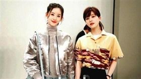 劉詩詩,奶茶妹,章澤天,合體,同框,合照,米蘭時裝周,熱搜（圖/翻攝自微博）