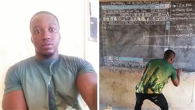 電腦,Word,非洲,功能,介面,黑板,老師,教育,資源（圖／翻攝自臉書Owura Kwadwo Hottish）