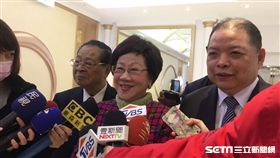 呂秀蓮出席民進黨市黨部春酒談柯文哲 盧冠妃攝